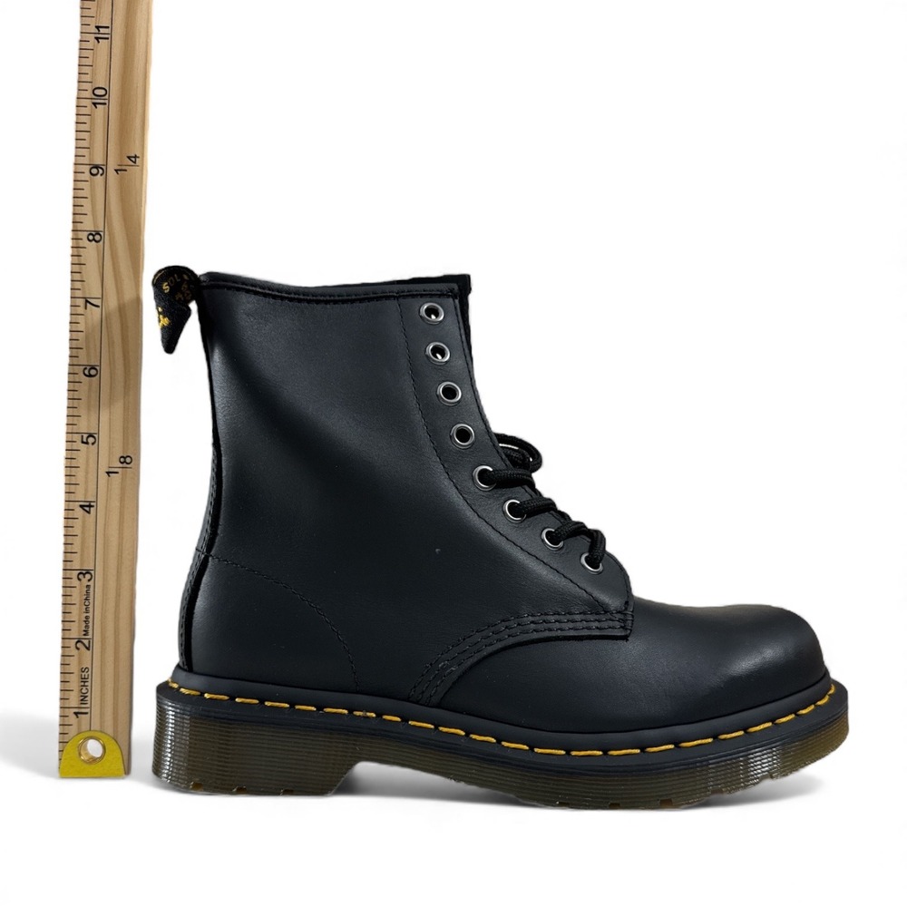 Dr. Martens 1460 Black Smooth Leather 8-eye Lace-up Boots Mens US 12 / Wm 13 NIB - Picture 8 of 9